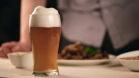 Man is taking toast Stock-Footage 77187683