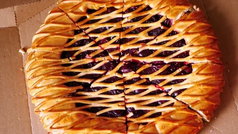 Man taking two pieces of pie. Stock Footage 70671680