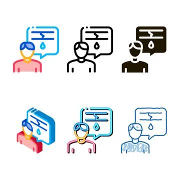 Man talk concepts pipe icon vector outline Illustration