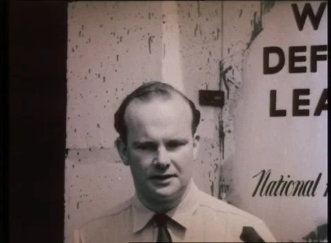 Man talking about migration issues and struggles, London, United Kingdom, 1980 Video stock 159442483