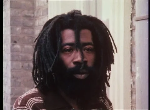 Man talking about race discrimination issues, London, United Kingdom, 1980 Stock Footage 159442536