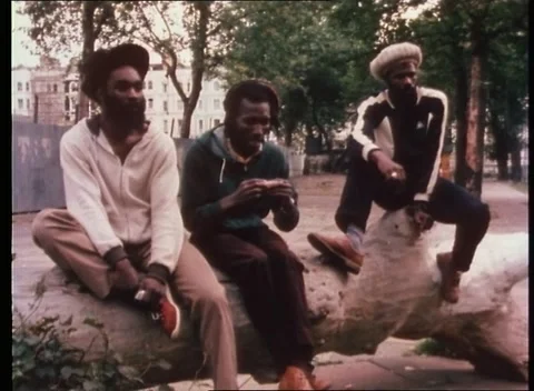 Man talking about race migration and struggles, London, United Kingdom, 1980 Stock Footage 159442616