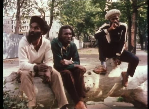 Man talking about race migration and struggles, London, United Kingdom, 1980 Stock Footage 159442877