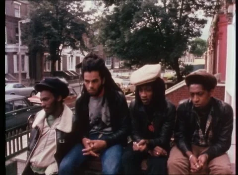 Man talking about race oppression problem, London, United Kingdom, 1980 Stock Footage 159442543