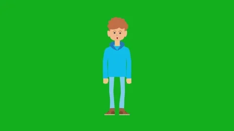 A Man Talking Animation Footage Stock Footage 296237343