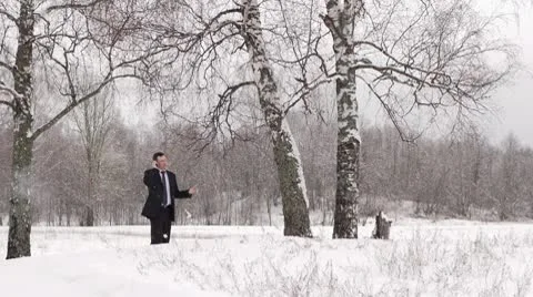 Man talking on a cell phone Видео 10804444