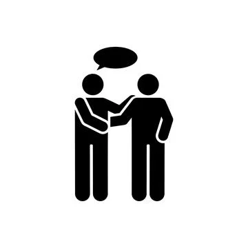 Man, talking, conversation, speak icon. Element of daily routine icon Stock Illustration