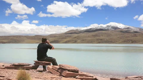 Man talking on mobile phone Stock Footage 25233767