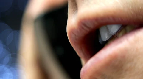 Man talking on mobile phone Stock Footage 49684897