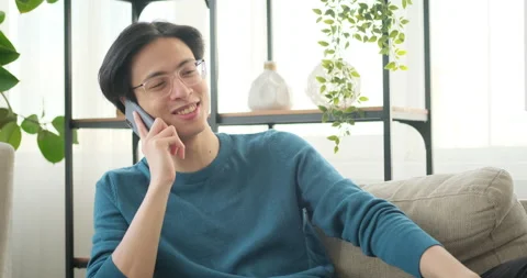 Man talking on mobile phone Stock Footage 145294045