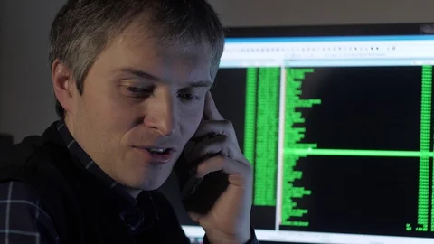 Man talking on the phone 3 Stock Footage 102349450