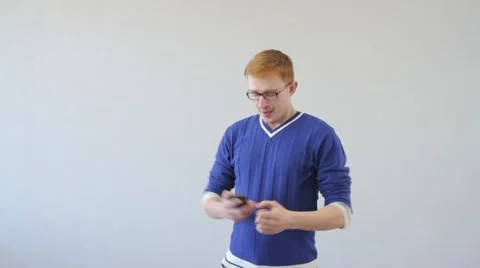 Man talking on the phone Stock Footage 50070719