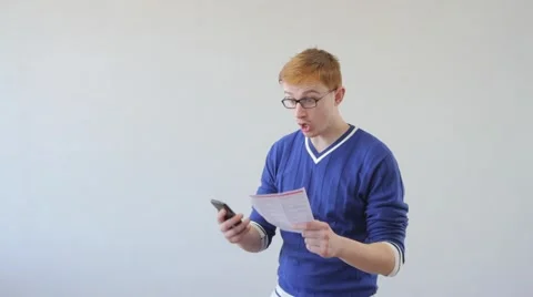 Man talking on the phone Stock Footage 50070789