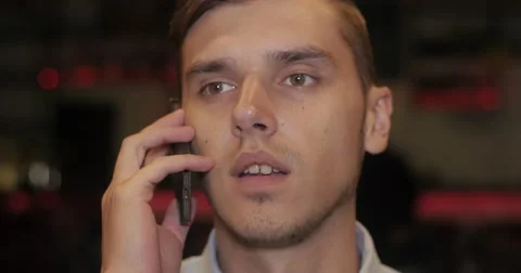 Man talking on the phone. Stock Footage 52273837