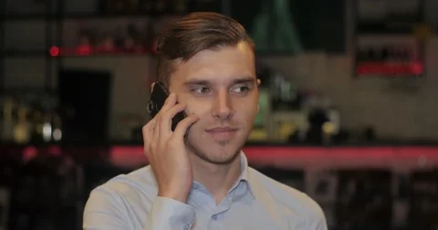 Man talking on the phone. Stock Footage 52273897