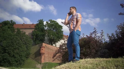 Man talking on the phone Vidéo 52713393