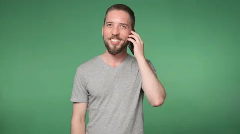 Man talking on the phone Stock Footage 67461841