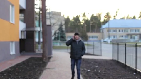 Man Talking on the Phone Stock Footage 71464737