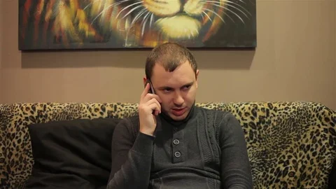 Man talking on the phone 動画素材 72378883