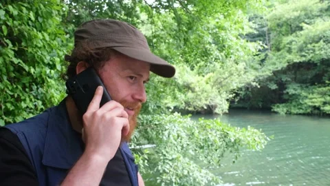 Man talking on the phone Stock Footage 219721083