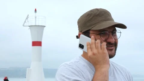 Man talking on phone Stock Footage 224549416