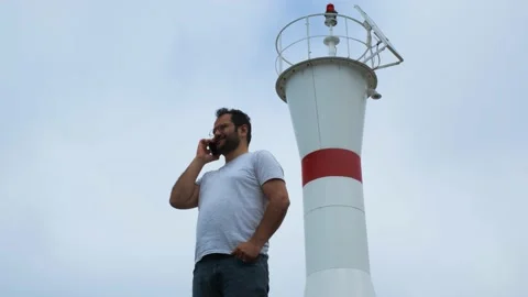Man talking on the phone Stock Footage 225527189