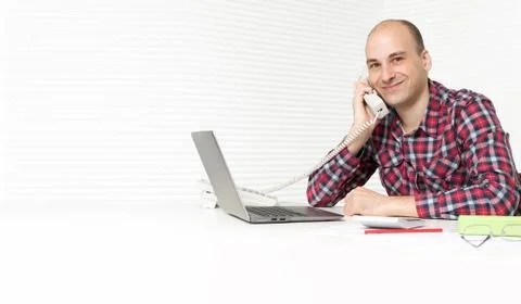 Man talking on phone Stock Photos