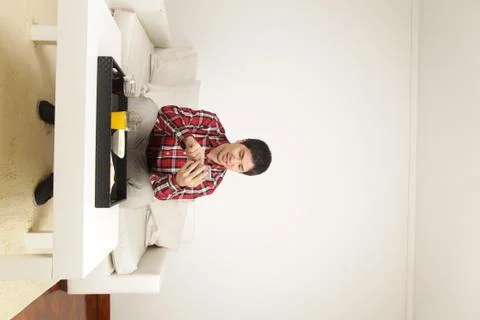 Man talking by phone 写真素材