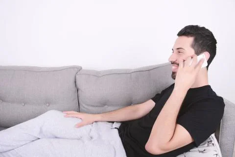 Man talking on phone. Stock Photos