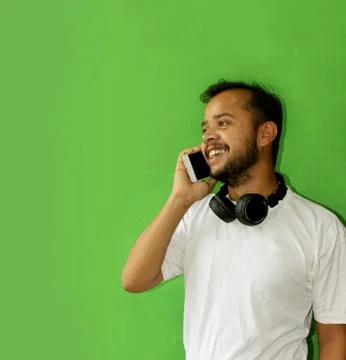 Man talking on phone Stock Photos