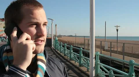 Man talking - phone talk - HD Stock Footage 21925862