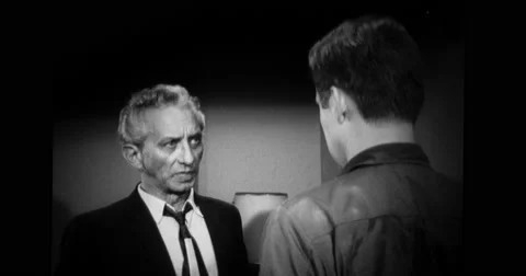 Man talking to policeman Stock Footage 43456253