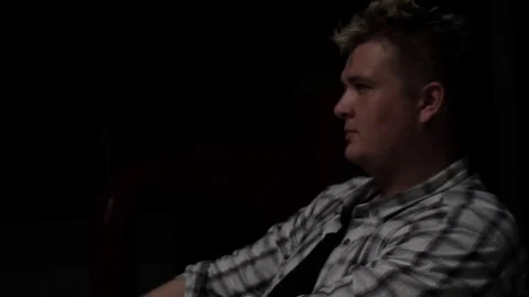 Man talking at the table close-up Stock Footage 71575617