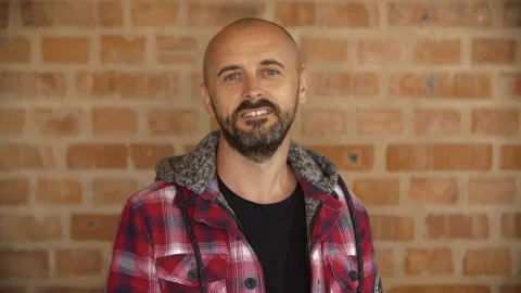 Man talks to camera online, 4k Stock Footage 131341364