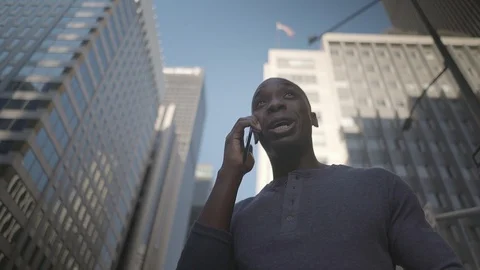 Man talks on the phone 스톡 동영상 98912413