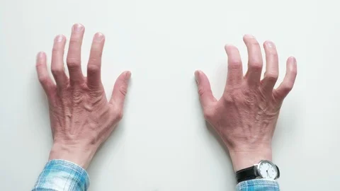 A man tapping his fingers Video stock 88602585