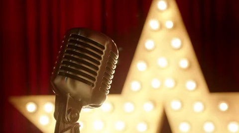 Man Tapping the Microphone to Check It Stock-Footage 58643573