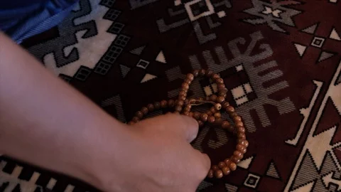 Man With Tasbih Stock-Footage 103287395