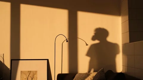 Man tea sunshine Stock Footage 229940349