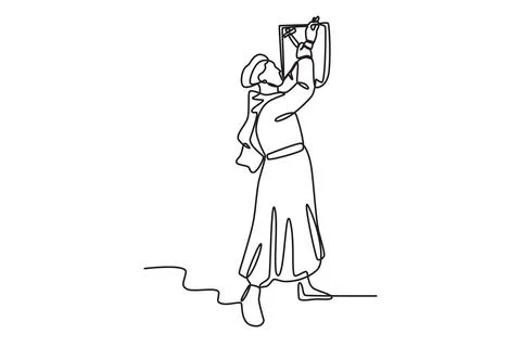 A man teaches Protestantism Stock Illustration