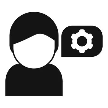Man technical overview icon simple vector. Data boost Illustrazione stock