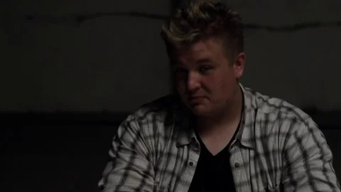 Man tells something close-up Stock Footage 71575763