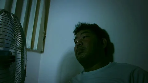 Man with a tense mood Stock Footage 84263135