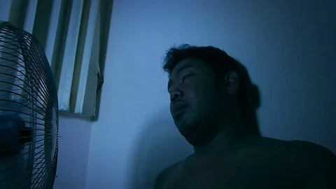 Man with a tense mood Stock Footage 84263187