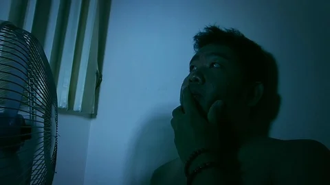 Man with a tense mood Stock Footage 84263376