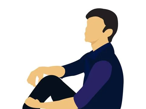 Man tension Flat Vector Illustration Stock Illustration
