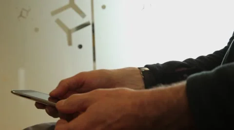 Man texting Stock Footage 41451408