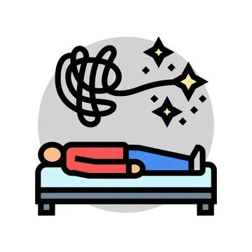Man therapy color icon vector illustration Stock Illustration