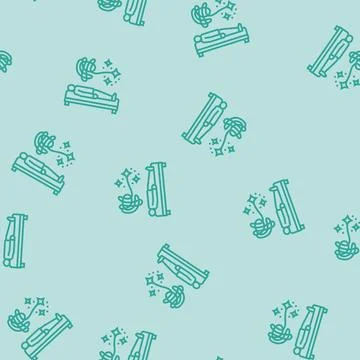 Man therapy line seamless pattern Stock Illustration