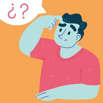 Man think and difficult choice Illustration